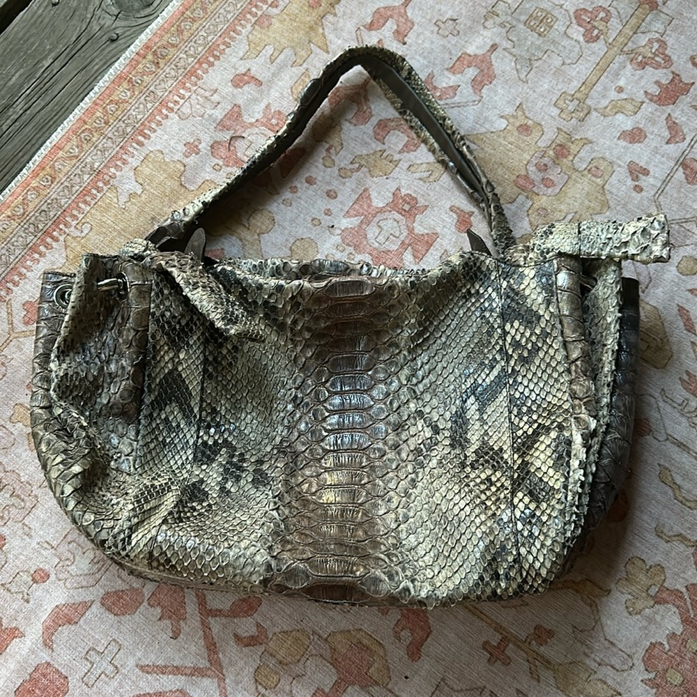 Ghibli Python Shoulder Bag - image 1